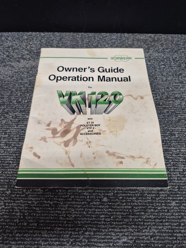 Vorwerk vacuum 120 manual - ,
